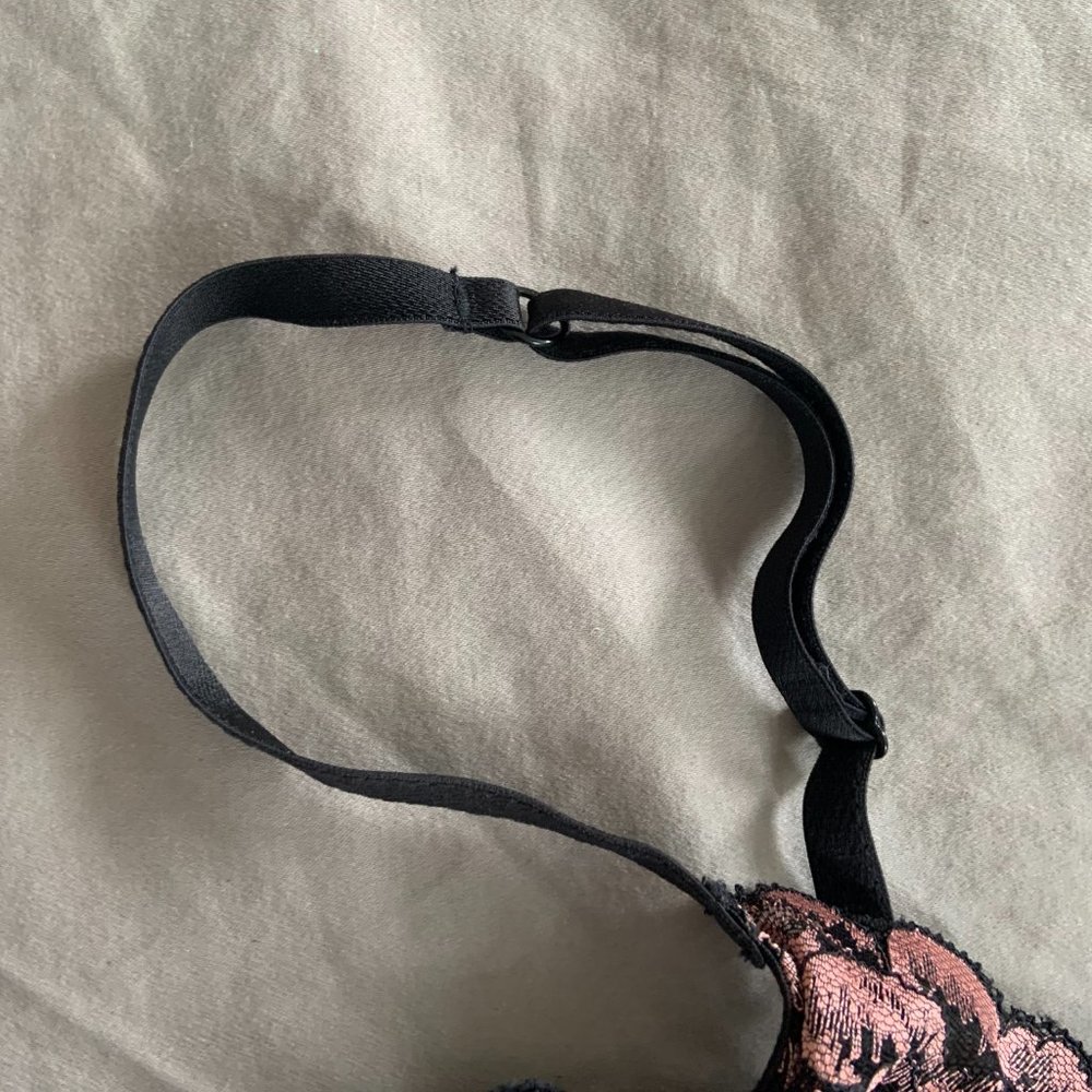 Sexy Scolloped Lace Underwire La Senza Unlined Cups Lingerie Bustier Bra - Picture 5 of 6